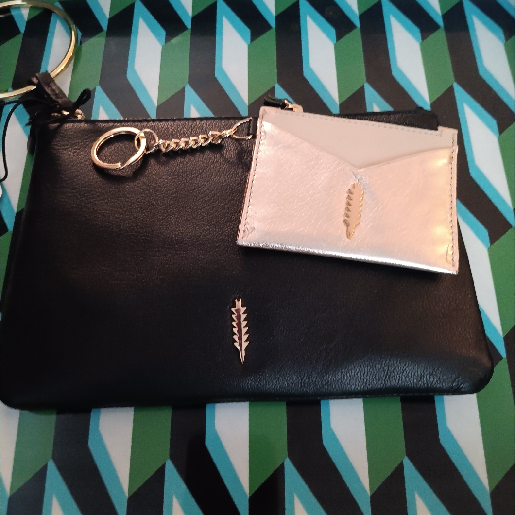 - Thacker Wristlet Evening Clutch W Bonus Keyring/Card Holder New W Tag